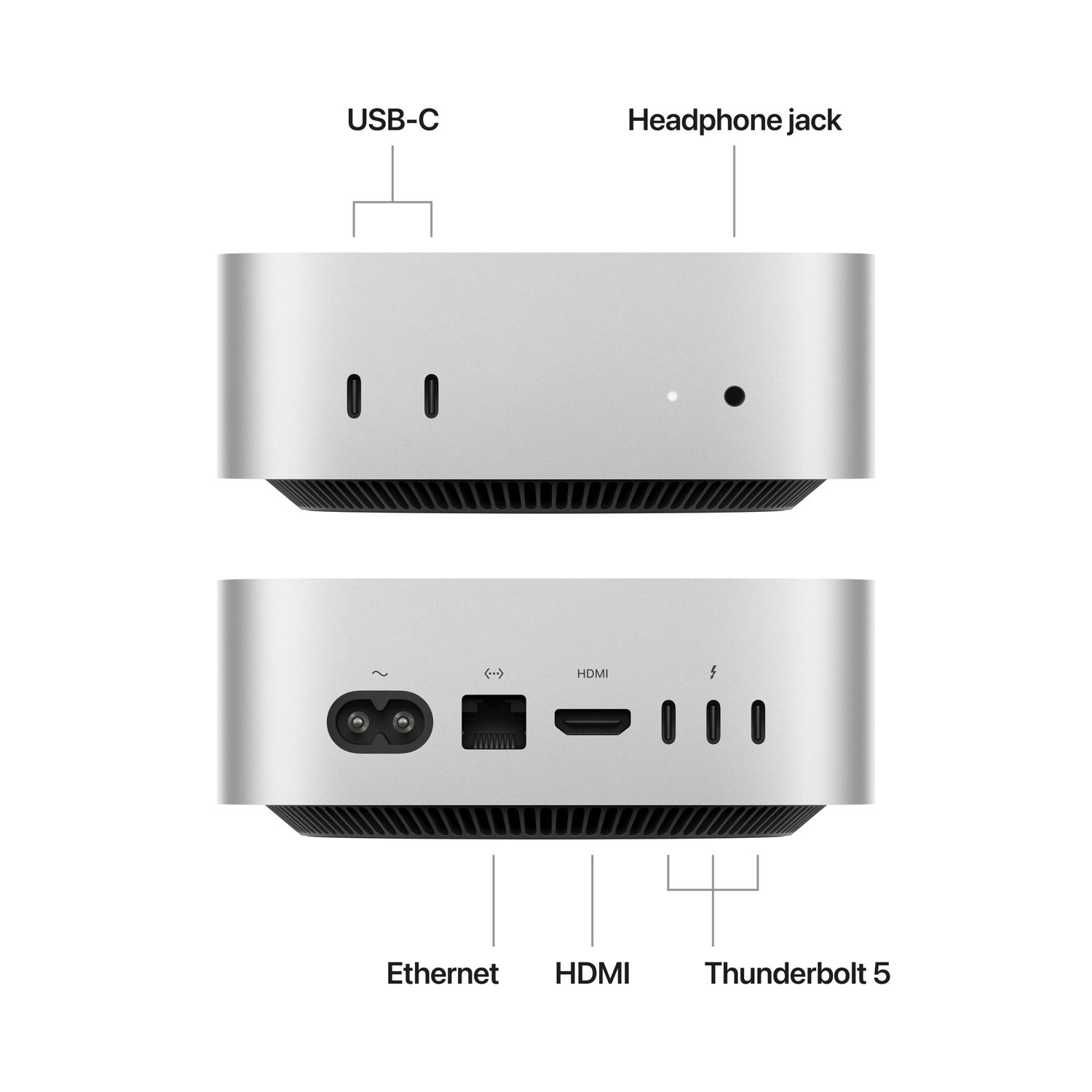 Mac mini M4 Pro 12/16コア 24GB 512GB Mac Mini, procesor Apple M4 Pro, 12 nuclee CPU si 16 nuclee GPU